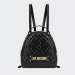 MOCHILA LOVE MOSCHINO QUILTED NAPA NERO