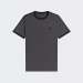 T-SHIRT FRED PERRY RINGER GUN METAL