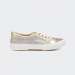 TÉNIS MICHAEL KORS IMA TINSEL KIDS GOLD MONOGRAM GLITTER