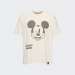TSHIRT RECOVERED DISNEY MICKEY MOUSE WINK FACE HOMEM ECRU