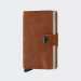 CARTEIRA SECRID MINIWALLET VINTAGE COGNAC-SILVER