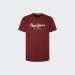 TSHIRT PEPE JEANS EGGO BURGUND