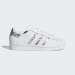 ADIDAS SUPERSTAR J WHITE/SILVER