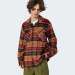 CAMISA SANTA CRUZ LODGE BURNT ORANGE CHECK