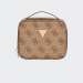 BOLSA GUESS BERTA COSMETIC ORGANIZER LATTE LOGO/BROWN