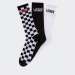 PACK 3 MEIAS VANS CLASSIC CHECK BLACK/WHITE