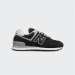 NEW BALANCE 574 BLACK WITH SILVER