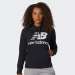 HOODIE NEW BALANCE ESSENTIALS STACKED LOGO BK