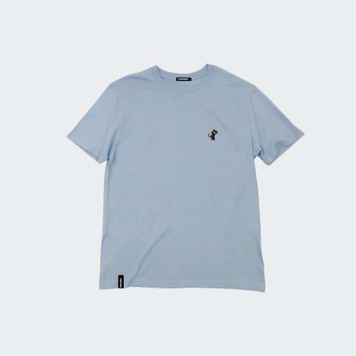 TSHIRT ORGANIC MONKEY 0100002 BLUE MACARRON