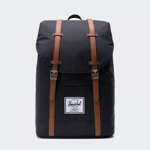 MOCHILA HERSCHEL RETREAT BLACK/LEATHER