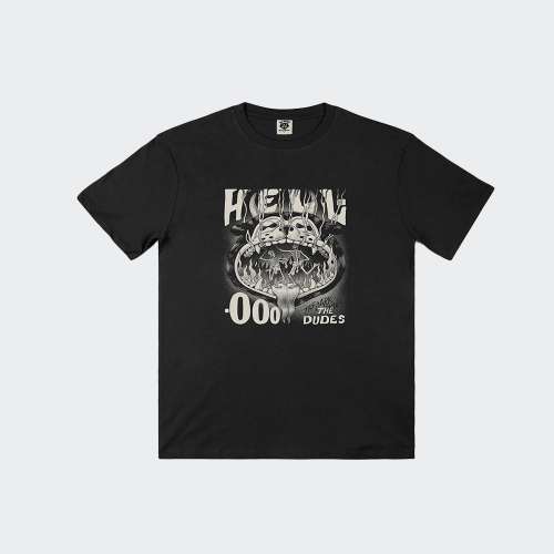 TSHIRT THE DUDES HELLO CLASSIC BLACK