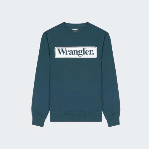 SWEATSHIRT WRANGLER SEASONAL DEEP TEAL GREEN