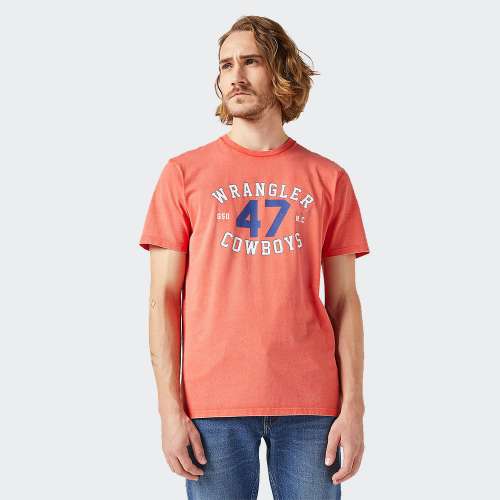 TSHIRT WRANGLER GRAPHIC BURNT SIENNA