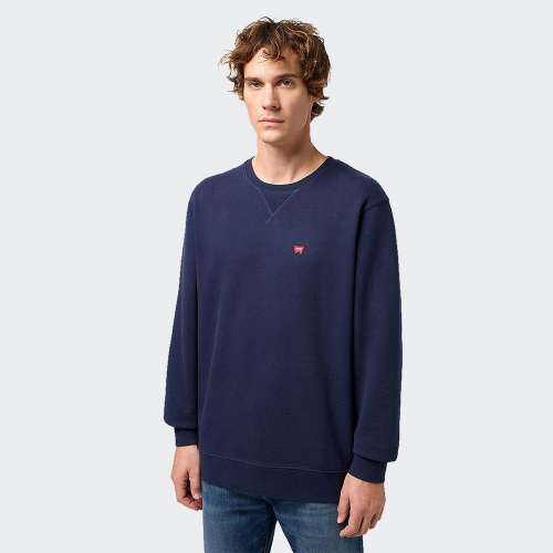 SWEATSHIRT WRANGLER SIGN OFF NAVY