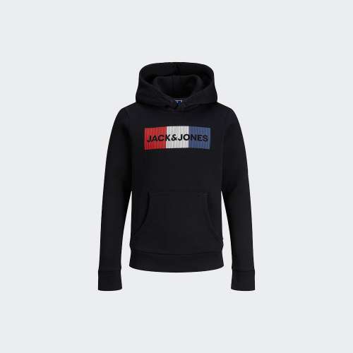 HOODIE JACK & JONES ECORP LOGO JNR BLACK