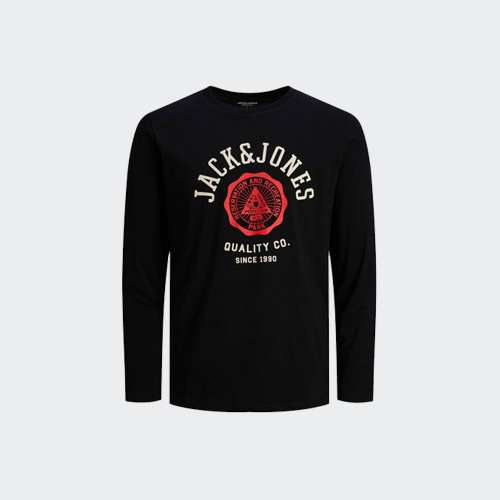 LONGSLEEVE JACK & JONES ELOGO BLACK