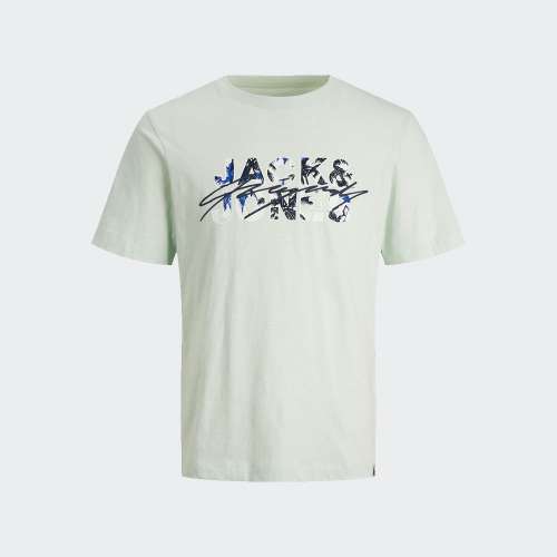 TSHIRT JACK & JONES TULUM BRANDING PALE BLUE