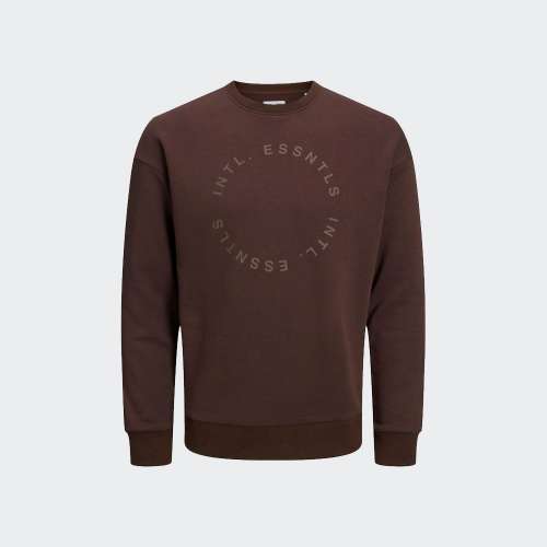 SWEATSHIRT JACK & JONES OKI SEAL BROWN