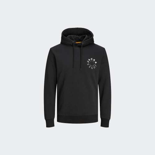 HOODIE JACK & JONES WARRIOR BLACK