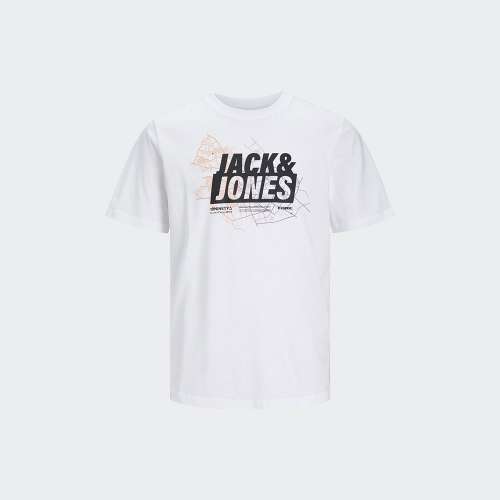 T-SHIRT JACK & JONES JCOMAP LOGO WHITE