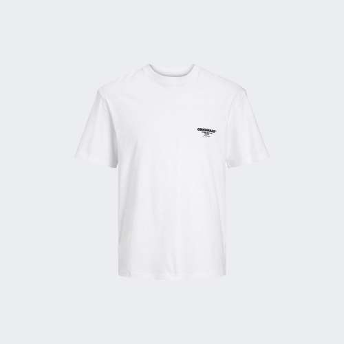 TSHIRT JACK & JONES JORBORA BRANDING BRIGHT WHITE