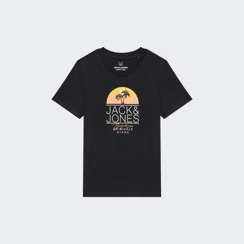 TSHIRT JACK & JONES JORCASEY BLACK
