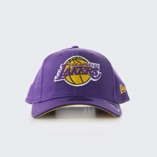 BONÉ NEW ERA LOS ANGELES LAKERS TEAM STRETCH PURPLE/YELLOW