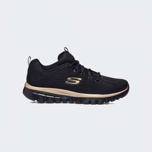 SKECHERS GET CONNECTED BLACK/ROSE GOLD