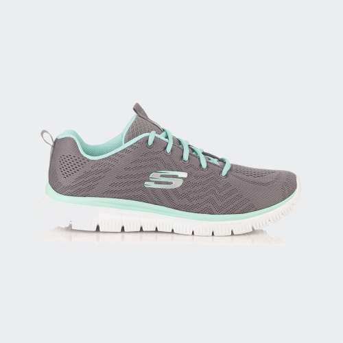 SKECHERS GRACEFUL CHARCOAL/GREEN