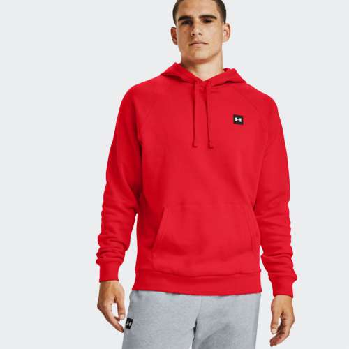HOODIE UNDER ARMOUR UA RIVAL COTTON RED