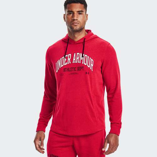 HOODIE UNDER ARMOUR UA RIVAL TRY ATHLC RED