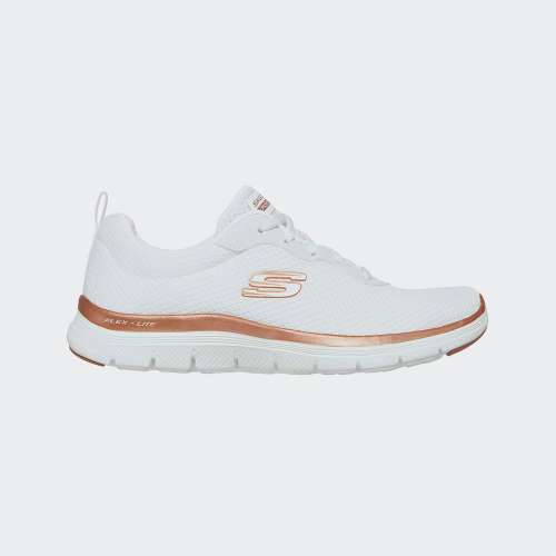 SKECHERS FLEX APPEAL 4.0 W WHITE/GOLD