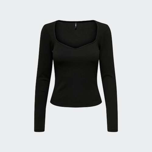 CAMISOLA ONLY O-NECK BLACK