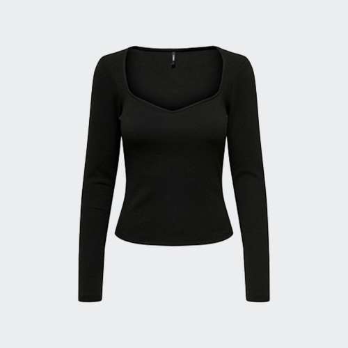 CAMISOLA ONLY O-NECK BLACK