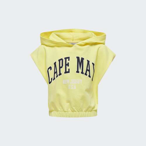 HOODIE CROPPED ONLY KOGAMANDA YELLOW PEAR