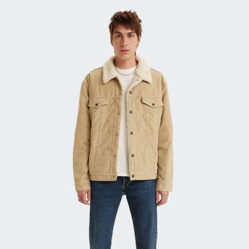 CASACO LEVIS TYPE 3 SHERPA TRUCKER OF RYE COR