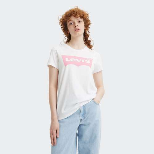 TSHIRT LEVI´S THE PERFECT TEE RIGHT WHITE/GR