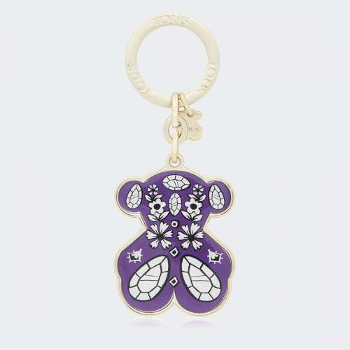 PORTA CHAVES TOUS OSO BANDANA LILAS