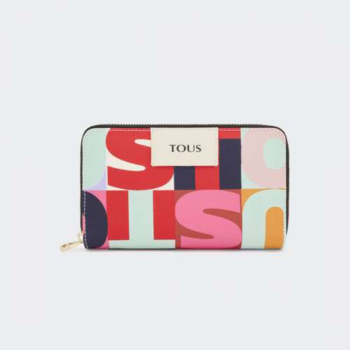 CARTEIRA TOUS MIMIC MULTI/BEIGE