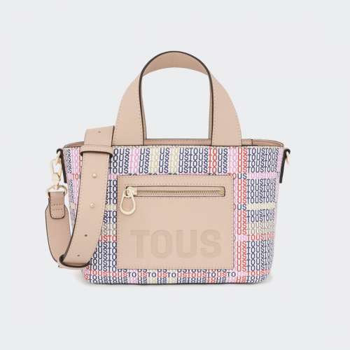 MALA TOUS CECILIA TOTE SMALL BEIGE/ROJO