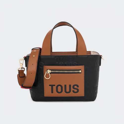 MALA TOUS NANDA TOTE SMALL NEGRO/MARRON
