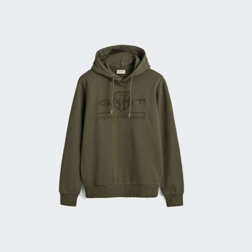 HOODIE GANT REG TONAL SHIELD 301