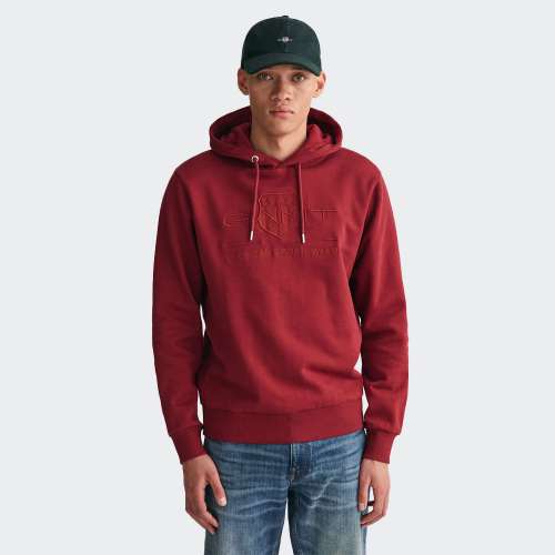 HOODIE GANT REG TONAL SHIELD 604