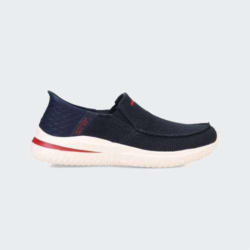 SKECHERS DELSON 3.0 SLIP-ON NAVY/WHITE