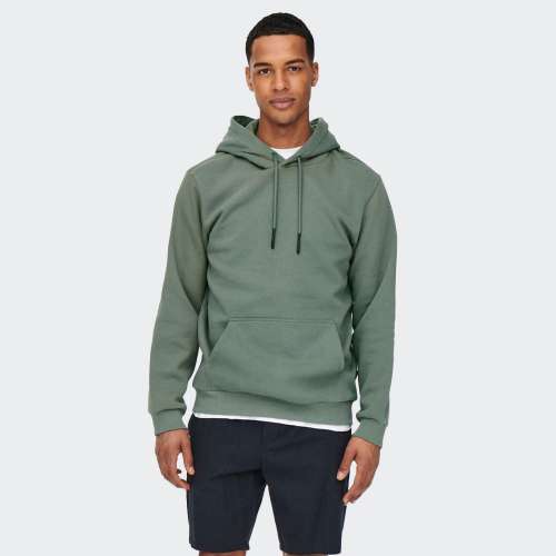 HOODIE ONLY & SONS 22018685 CASTOR GRAY