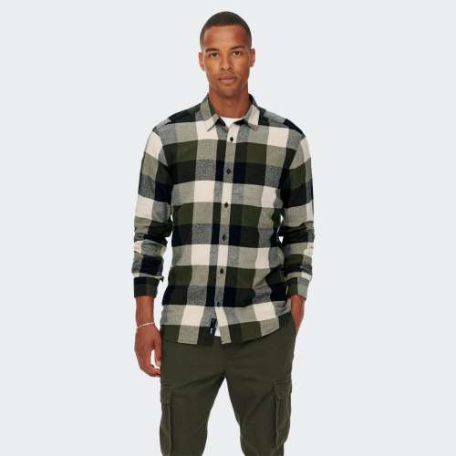 CAMISA ONLY & SONS 22020301 FOREST NIGHT