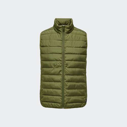 COLETE ONLY & SONS BRON QUILT VEST WINTER MOSS