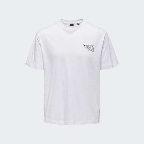 TSHIRT ONLY & SONS ANIR BRIGHT WHITE