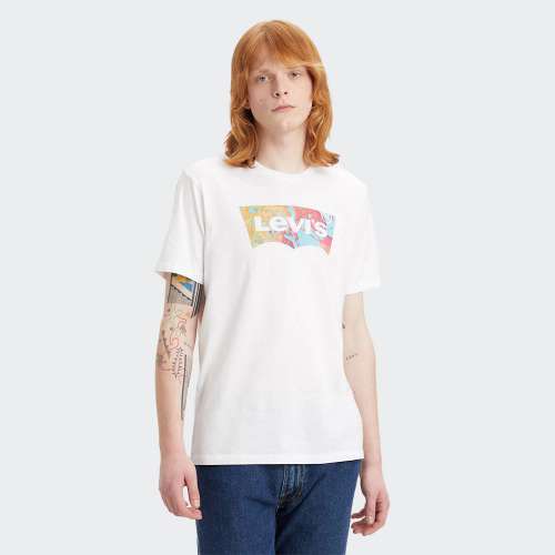 TSHIRT LEVI´S GRAPHIC CREWNECK WLAVA FILL/WHITE