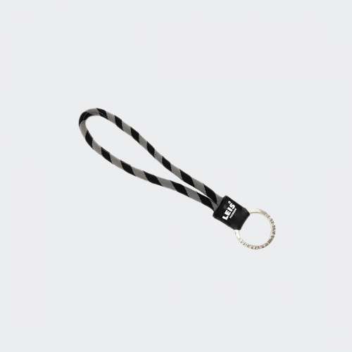 LANYARD ORIGINAL WORLD LEIS SHORT BLACK/GREY